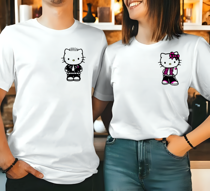 Set Tricouri de cuplu Hello Kitty and Dear Daniel - imagine 1