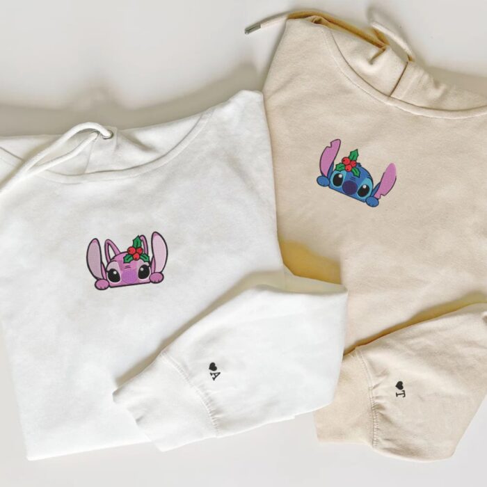 Set Hanorace de COPII Stitch&Angela - imagine 1
