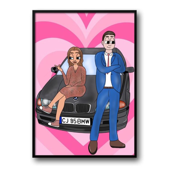 Cartoon Cuplu Car 5.0 - imagine 1