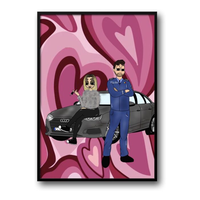 Cartoon Cuplu Car 3.0 - imagine 1