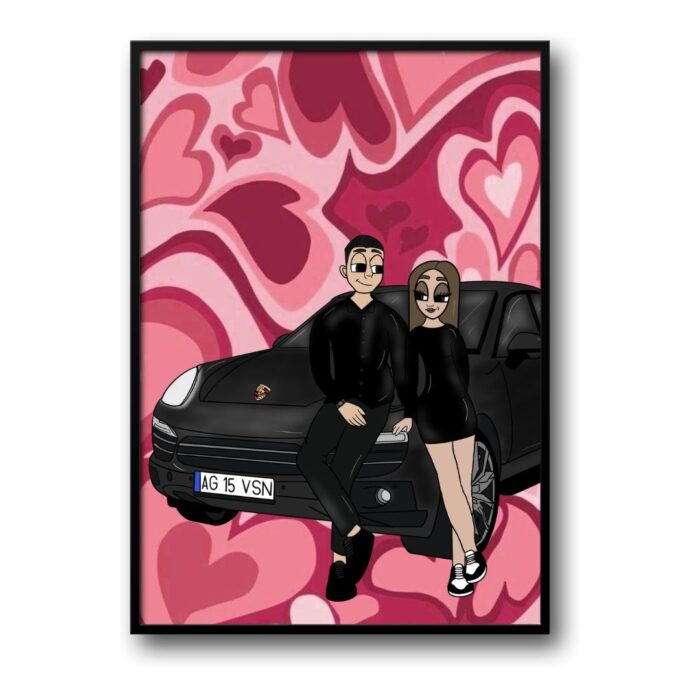Cartoon Cuplu Car 2.0 - imagine 1