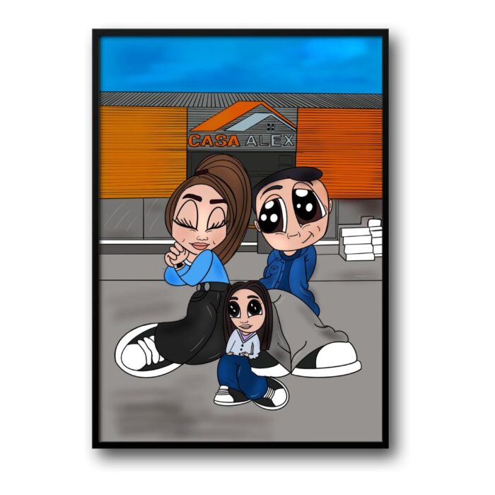 Cartoon Familie - imagine 1