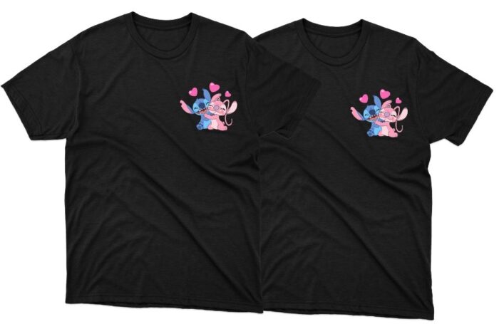 Set Tricouri de cuplu Stitch&Angela - imagine 1
