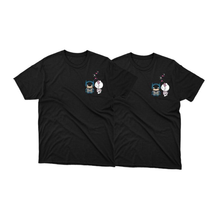 Set Tricouri de cuplu Batman&Hello Kitty - imagine 1