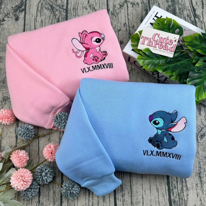 Set Hanorace de COPII Stitch&Angela - imagine 1