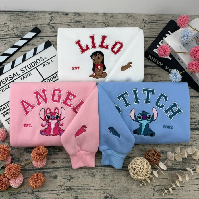 Set Hanorace de cuplu Stitch&Angela 7.0 - imagine 1