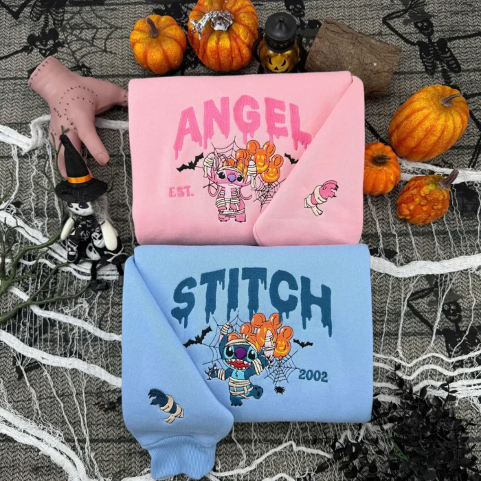 Set Hanorace de cuplu Stitch&Angela 4.0 - imagine 1